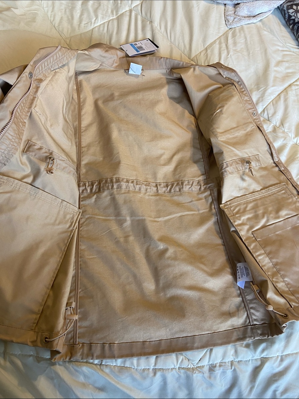 Nike Women's Sportswear M65 Ess Tan Jacket Parka NWTS Size Medium - Picture 11 of 13